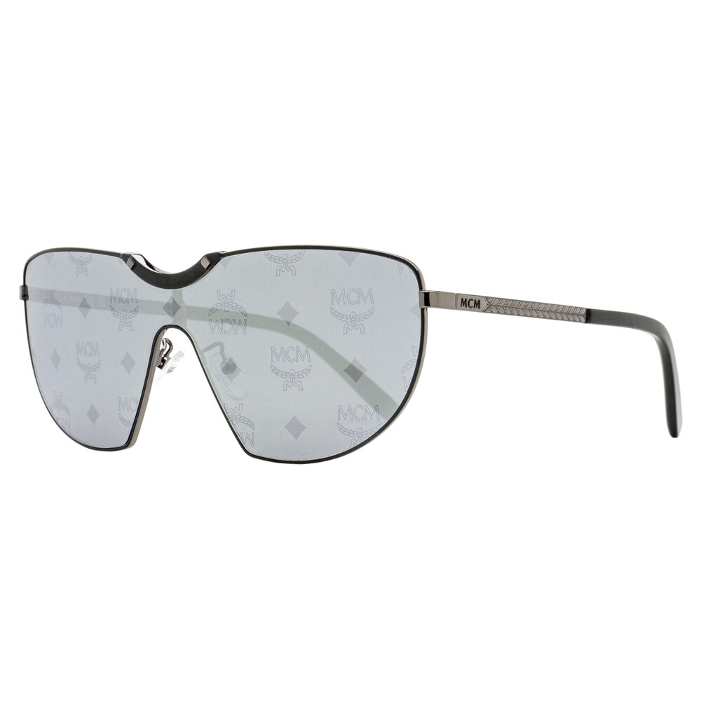 MCM Monogram Shield Sunglasses MW0026-H 02C Black/Ruthenium 0mm